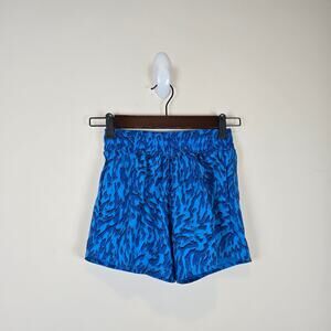 Nike One Girls Size S/8-9 Woven High-Waisted Shorts Lined Training FQ4527-435